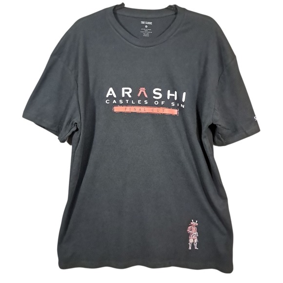 Arashi Castles of Sin Shirt Men's XL Skydance Promo Black Gameplay Kenshiro - Picture 1 of 12
